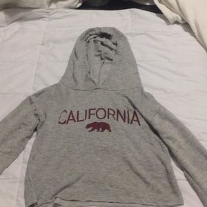 Gray croptop light sweater